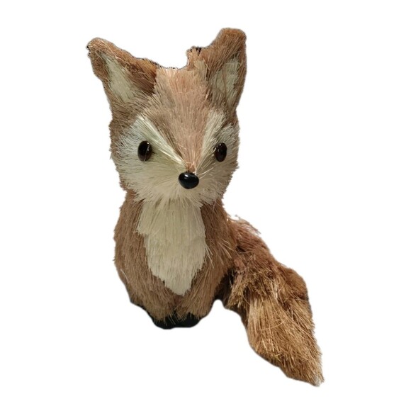 Rustic Brush Fox Farmhouse Figures Set of 2 Autumn Thanksgiving Tabletop Decor - Picture 6 of 13